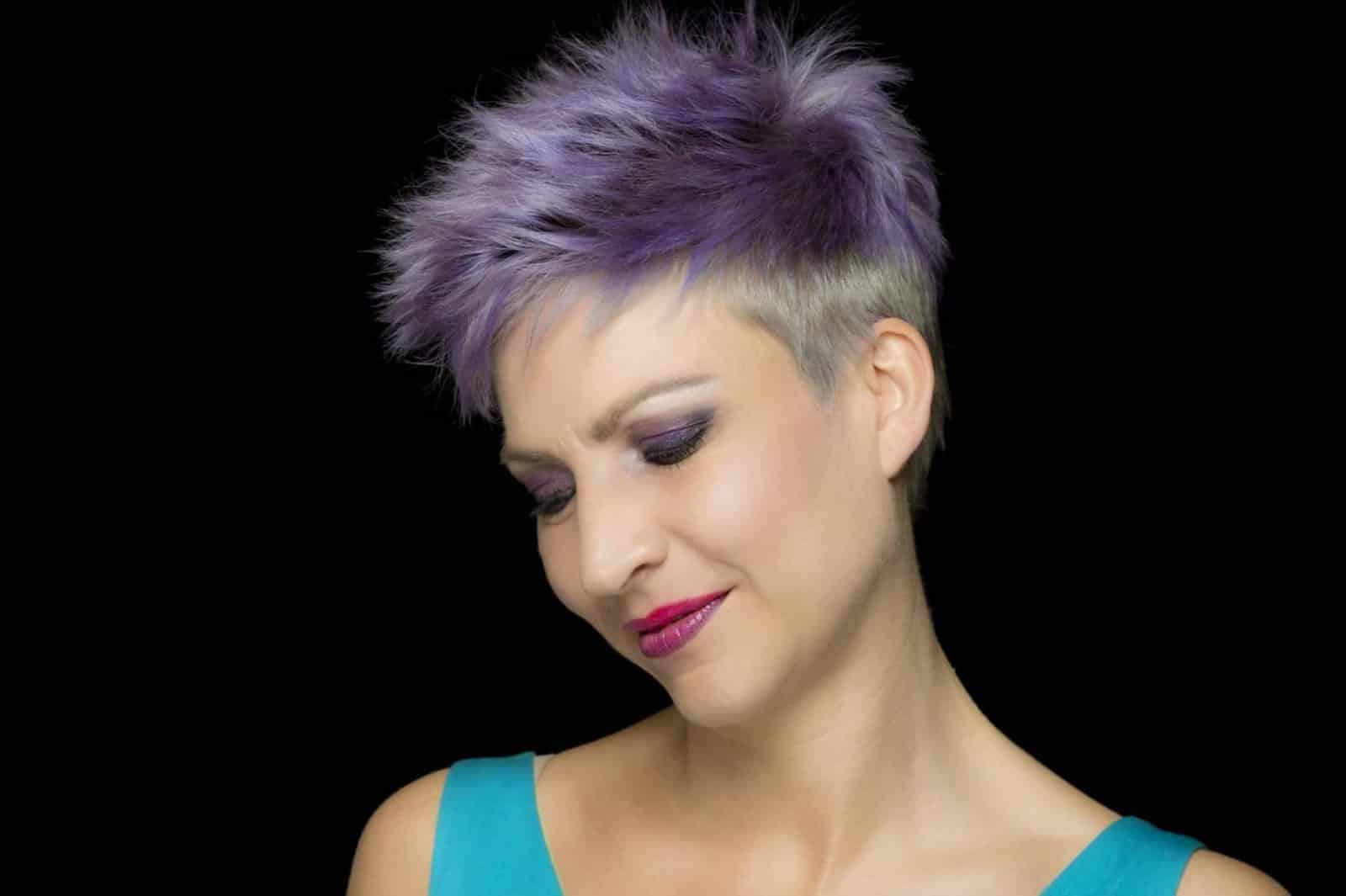 taglio corto colorato parrucchiere Fluidhair